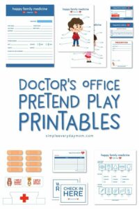 doctor dramatic play printables